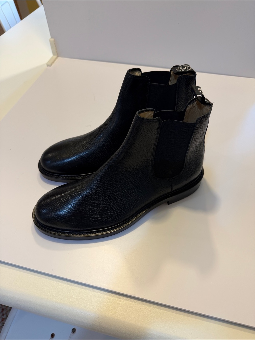 Todd Snyder Black Leather Ankle Chelsea Boots Sz 9.  New. Tub7